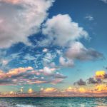 Wondrous Sky Over Azure Sea HD Desktop Background