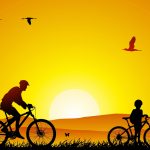 Bicycle-Father-With-Son-Wallpaper