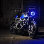 Motorcycle-Headlight-Blue-Retro-Image