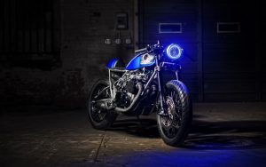 Motorcycle-Headlight-Blue-Retro-Image