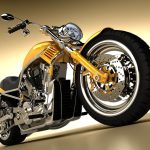 Motorcycle-Yellow-Harley-Wallpaper