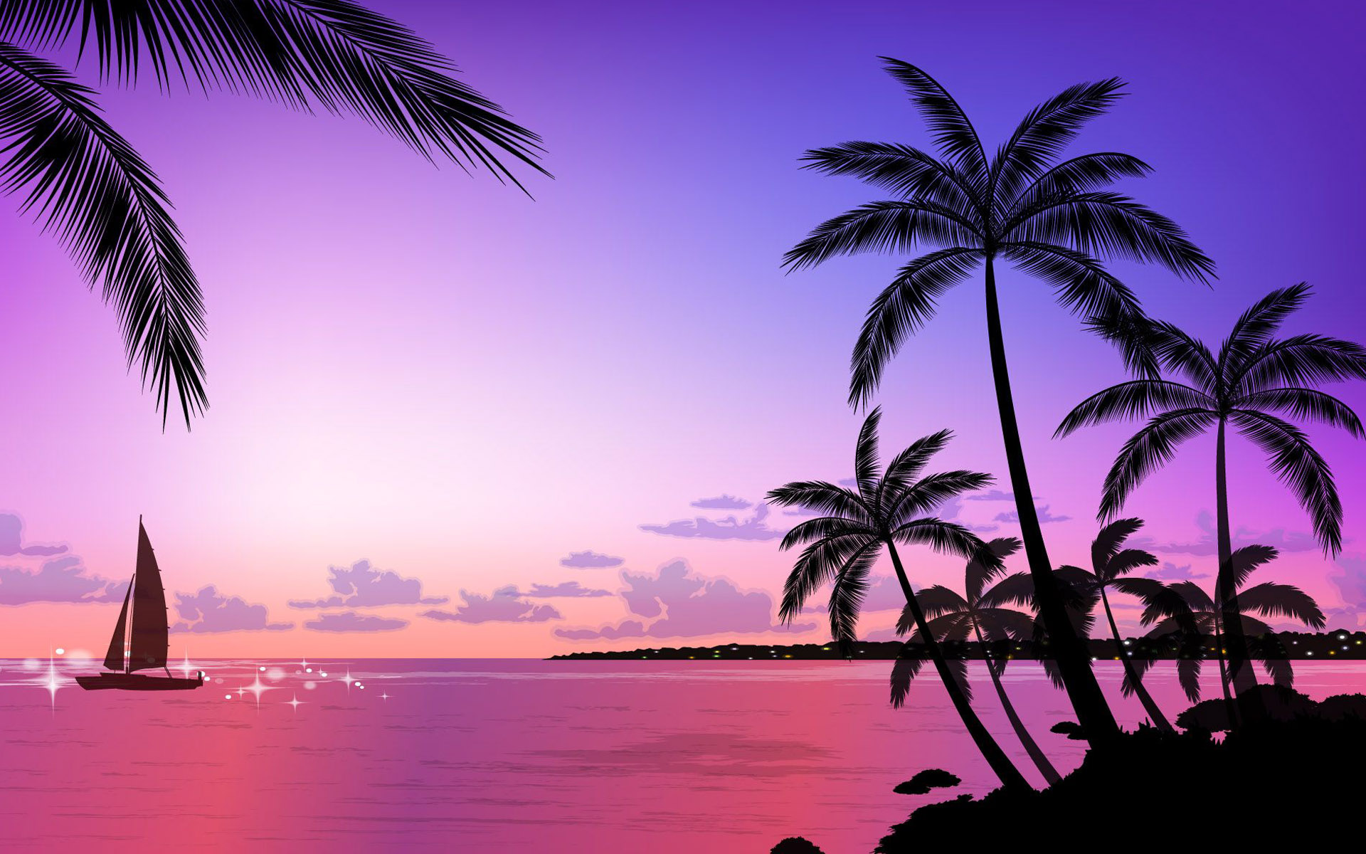 Остров обои айфон. Пальмы Майами Вайс. Пейзаж с пальмами. Пальмы на закате. Пляж с пальмами.