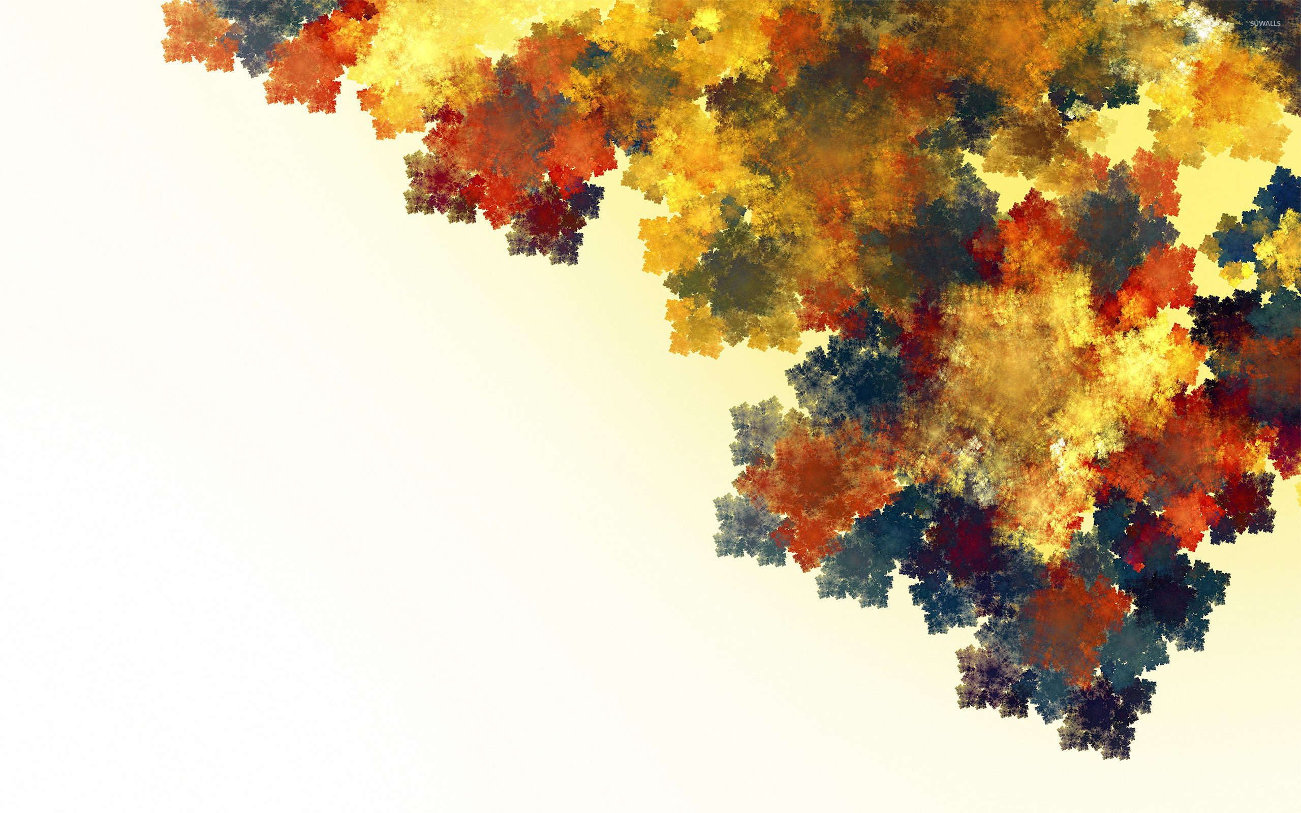 графика абстракция осень листья скачать