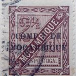 compa de mocambique black 2 half reis 1894 brown brun mozambique stamp mocambique portugal