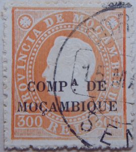 compa de mocambique black 300 reis 1892 orange mozambique stamp provincia de mocambique