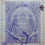 companhia de mocambique 20 rs reis 1894 lila lilac violet mozambique stamp