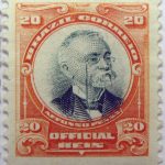 1906 president afonso pena, 1847 1909 brazil correio official 20 reis stamp