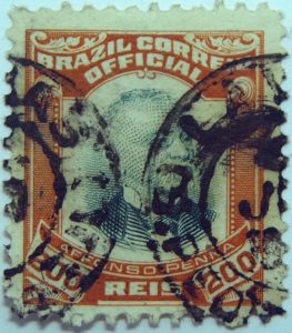 1906 president afonso pena, 1847 1909 brazil correio official 200 reis stamp