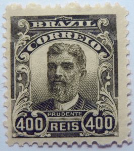 400 correio reis brazil prudente de moraes stamp 1906 dark