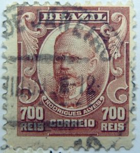 700 correio reis brazil francisco de paula rodrigez stamp 1906