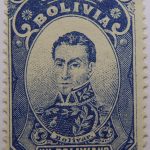 correos de bolivia 1 un boliviano bolivar stamp