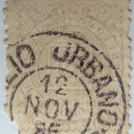 emperor dom pedro ii brazil correio 100 reis lila 1884 1888 old stamp
