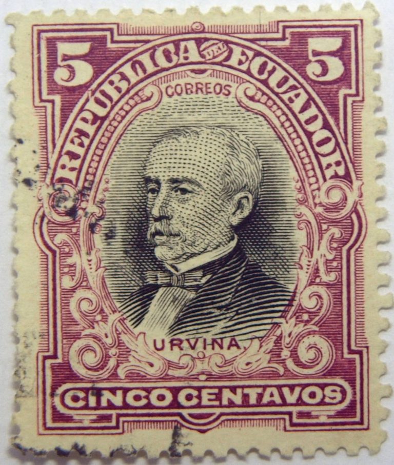 1907 presidents republica del ecuador correos 5 cinco centavos general ...