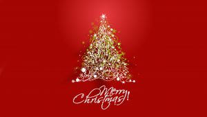 2017 merry christmas red background 2560x1440