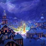 beautiful christmas village 7041