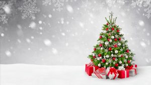 christmas tree 3840x2160 decoration presents gifts snowfall 5k 3963