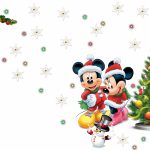 mickey mouse mickey snowflake minnie pretty lights snowman christmas tree 1920x1080